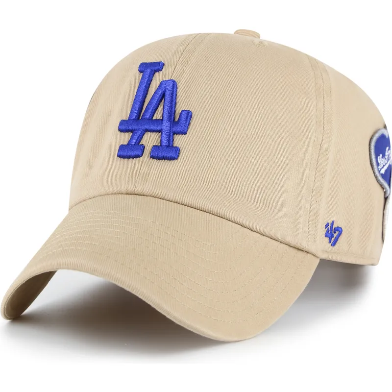 khaki-gebogene-verstellbare-kappe-clean-up-badges-der-los-angeles-dodgers-mlb-von-47-brand khaki-gebogene-verstellbare-kappe-clean-up-badges-der-los-angeles-dodgers-mlb-von-47-brand