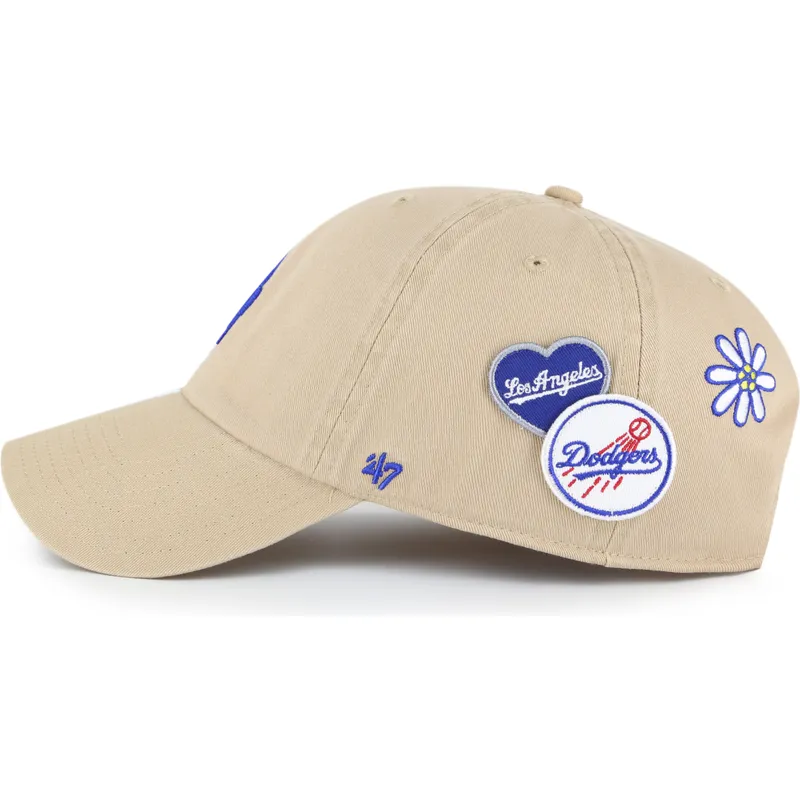 khaki-gebogene-verstellbare-kappe-clean-up-badges-der-los-angeles-dodgers-mlb-von-47-brand khaki-gebogene-verstellbare-kappe-clean-up-badges-der-los-angeles-dodgers-mlb-von-47-brand