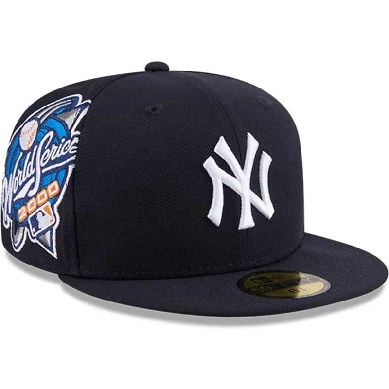marineblaue-anliegende-59fifty-hidden-hit-flat-cap-der-new-york-yankees-mlb-von-new-era marineblaue-anliegende-59fifty-hidden-hit-flat-cap-der-new-york-yankees-mlb-von-new-era