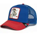 casquette-trucker-bleue-et-rouge-chevre-him-goat-fab-farm-goorin-bros