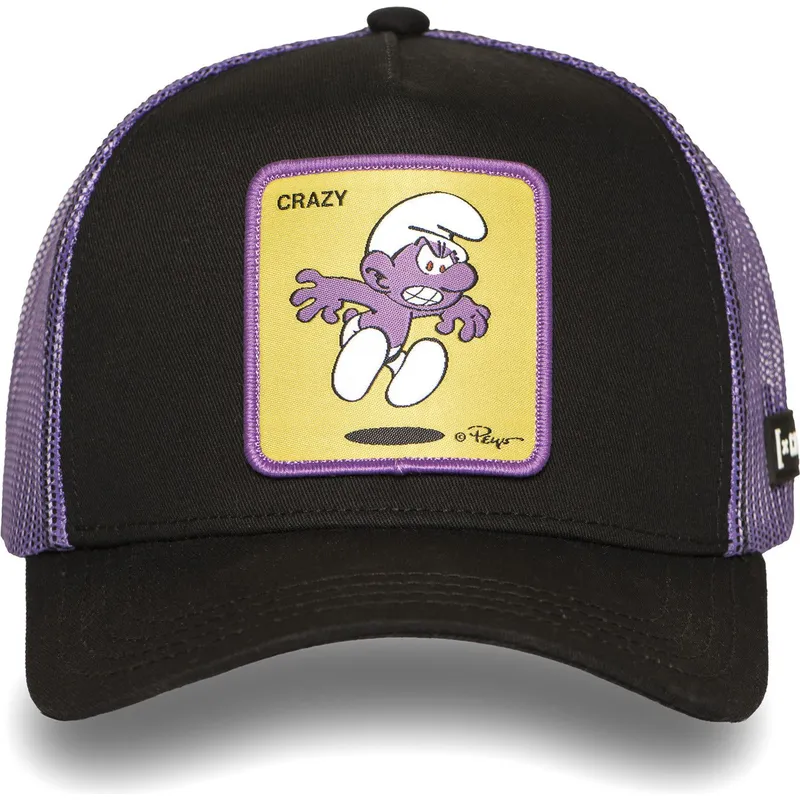 casquette-trucker-noire-et-violette-schtroumpf-noir-smu-craz-les-schtroumpfs-capslab