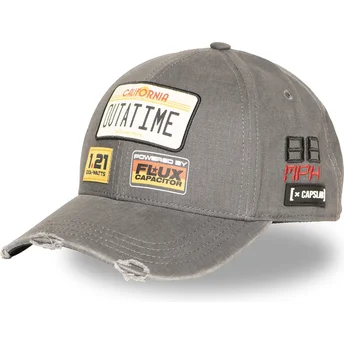 Mützen gebogen grau snapback Outatime BTF1 OUTB Back To The Future Zurück in die Zukunft von Capslab