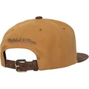 braune-verstellbare-flatcap-coffee-strapback-der-los-angeles-lakers-nba-von-mitchell-ness