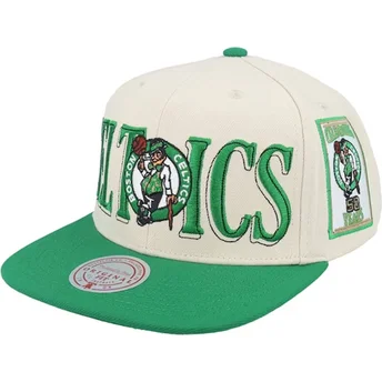 Mützen flach grün snapback Across The Board der Boston Celtics NBA von Mitchell & Ness