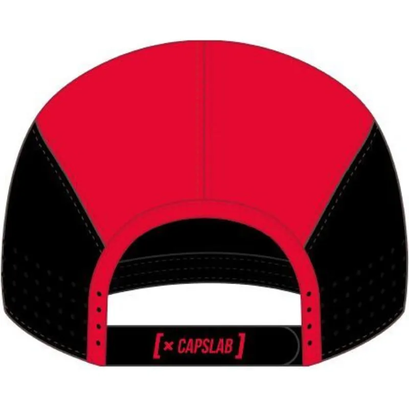 rote-gebogene-snapback-kappe-smu2-dunb-die-schlumpfe-von-capslab