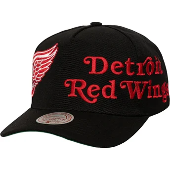 Casquette courbée noire snapback Busted Pro Detroit Red Wings NHL Mitchell & Ness