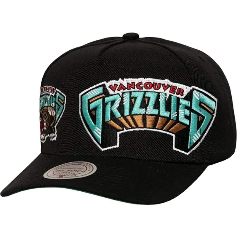 schwarze-gebogene-snapback-kappe-busted-pro-der-vancouver-grizzlies-nba-von-mitchell-ness schwarze-gebogene-snapback-kappe-busted-pro-der-vancouver-grizzlies-nba-von-mitchell-ness