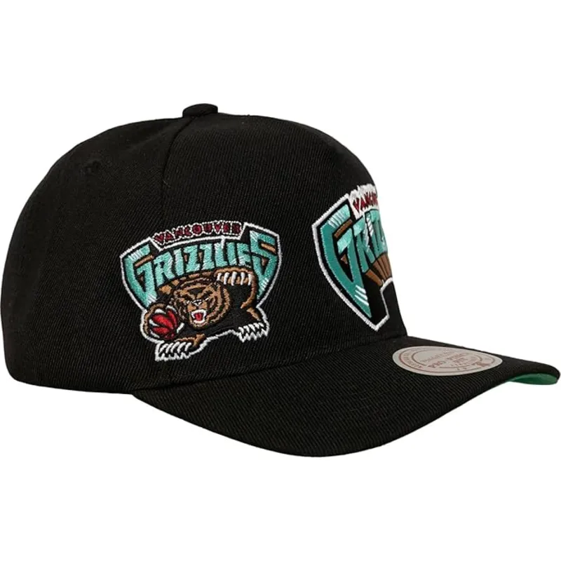schwarze-gebogene-snapback-kappe-busted-pro-der-vancouver-grizzlies-nba-von-mitchell-ness schwarze-gebogene-snapback-kappe-busted-pro-der-vancouver-grizzlies-nba-von-mitchell-ness