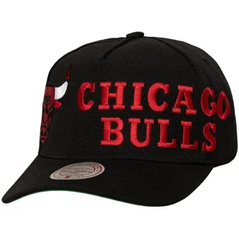 Mützen gebogen schwarz snapback Busted Pro der Chicago Bulls NBA von Mitchell & Ness