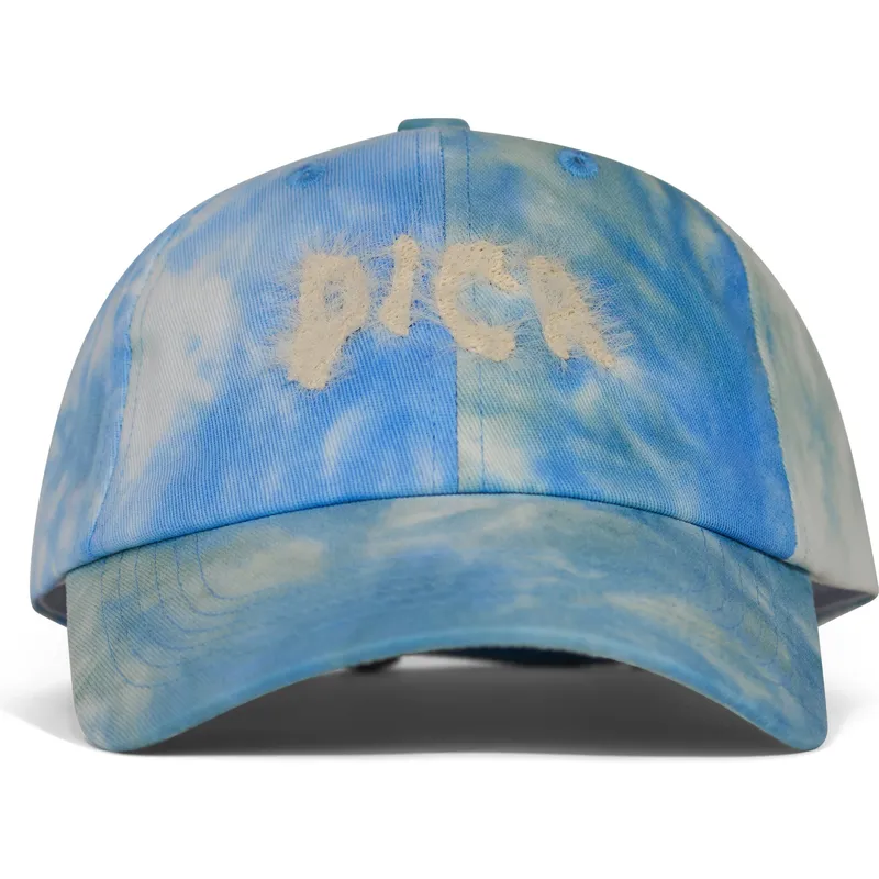 blaue-verstellbare-curved-cap-pica-hairy-batik-von-pica-pica blaue-verstellbare-curved-cap-pica-hairy-batik-von-pica-pica