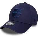 marineblaue-gebogene-snapback-kappe-fur-kinder-9forty-m-crown-graphic-von-fc-barcelona-laliga-von-new-era