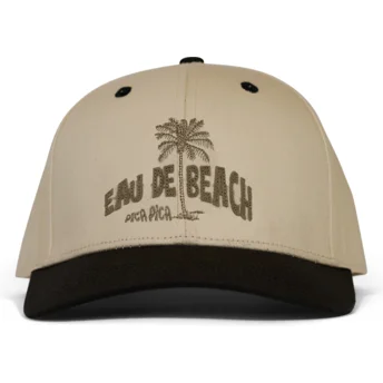 Mützen gebogen beige snapback Eau der Beach von Pica Pica