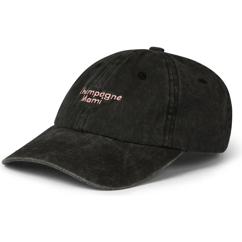 schwarze-verstellbare-curved-cap-champagne-mami-washed-von-pica-pica