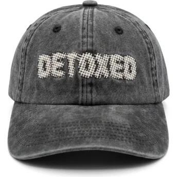 Mützen gebogen schwarz verstellbares band Detoxed Washed von Pica Pica