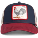 casquette-trucker-bleue-marine-coq-all-american-rooster-goorin-bros