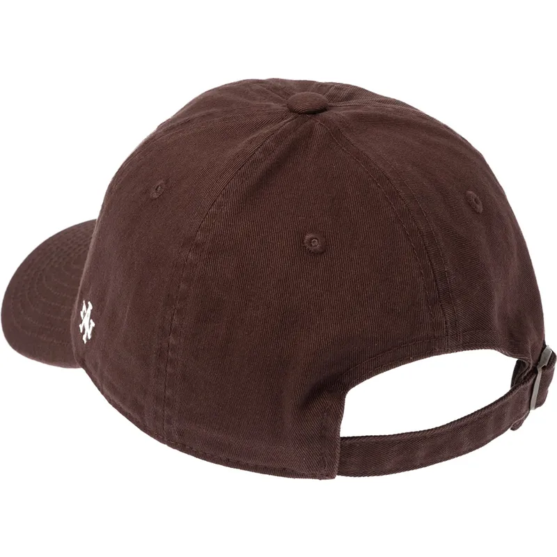 braune-verstellbare-curved-cap-twin-palms-village-ballpark-von-american-needle