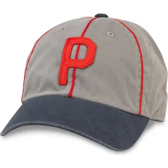 Mützen gebogen grau verstellbares band Archive der Portland Beavers MiLB von American Needle