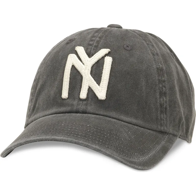 casquette-courbee-noire-ajustable-archive-new-york-black-yankees-mlb-american-needle