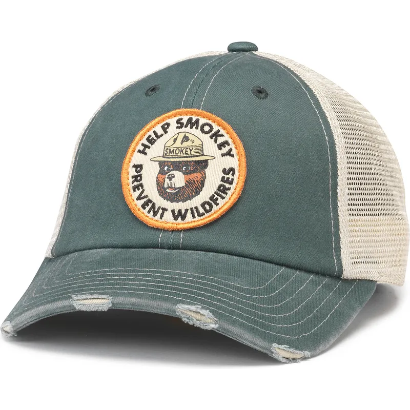 orville-smokey-bear-trucker-cap-grun-von-american-needle orville-smokey-bear-trucker-cap-grun-von-american-needle