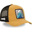 trucker-cap-braun-und-schwarz-schlumpf-handy-smu-handy-die-schlumpfe-von-capslab