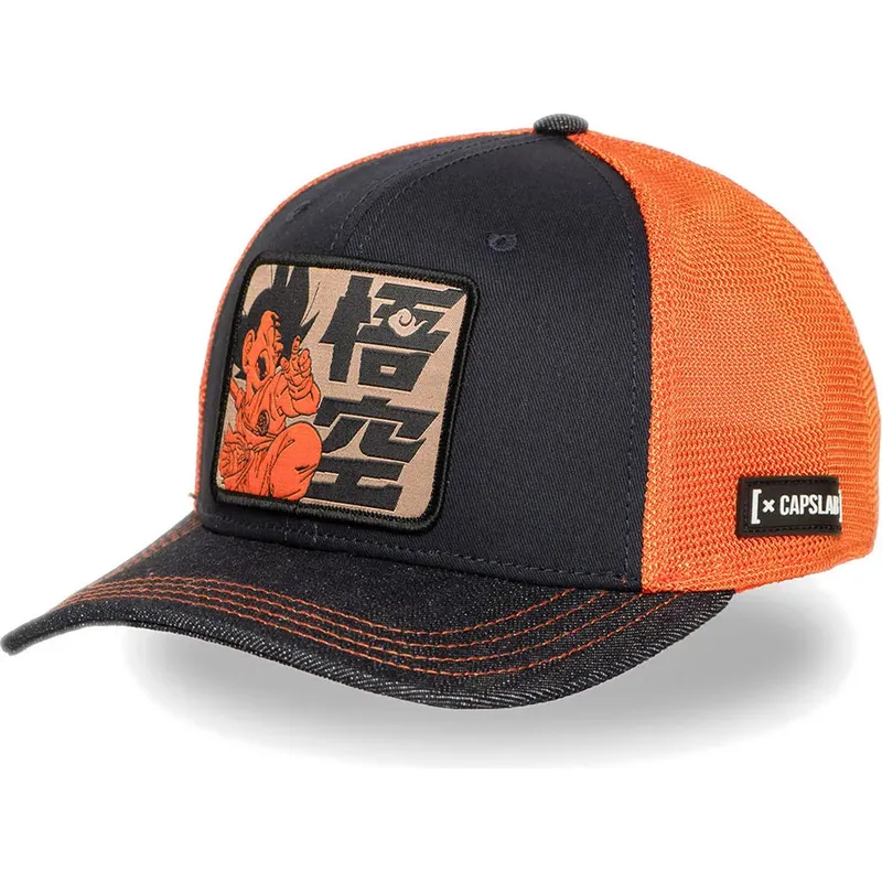 casquette-trucker-bleue-et-orange-son-goku-enfant-db6-kid-dragon-ball-capslab