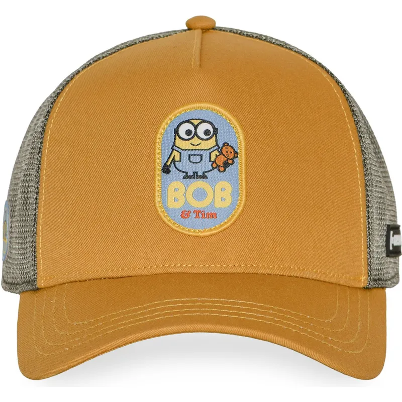 trucker-cap-braun-minion-bob-dm1-tadb-ich-einfach-unverbesserlich-von-capslab