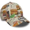 mehrfarbige-verstellbare-gebogene-kappe-fur-kinder-9forty-location-all-over-print-von-new-era