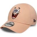 gebogene-rosa-verstellbare-kappe-fur-kinder-9forty-face-patricio-estrella-spongebob-von-new-era