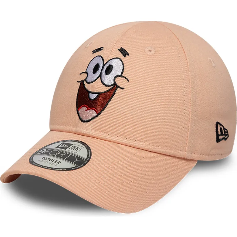 gebogene-rosa-verstellbare-kappe-fur-kinder-9forty-face-patricio-estrella-spongebob-von-new-era gebogene-rosa-verstellbare-kappe-fur-kinder-9forty-face-patricio-estrella-spongebob-von-new-era