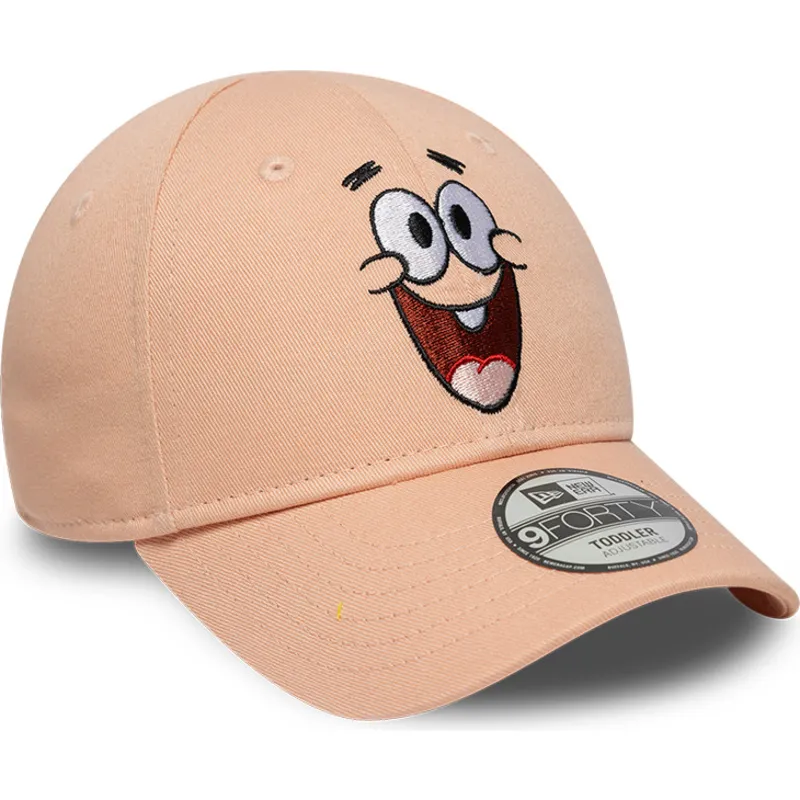 gebogene-rosa-verstellbare-kappe-fur-kinder-9forty-face-patricio-estrella-spongebob-von-new-era gebogene-rosa-verstellbare-kappe-fur-kinder-9forty-face-patricio-estrella-spongebob-von-new-era