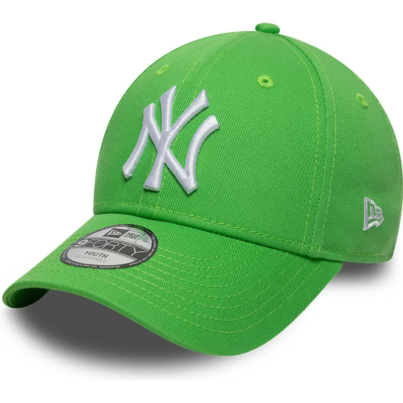 grune-gebogene-verstellbare-kappe-fur-kinder-9forty-essential-von-new-york-yankees-mlb-von-new-era grune-gebogene-verstellbare-kappe-fur-kinder-9forty-essential-von-new-york-yankees-mlb-von-new-era
