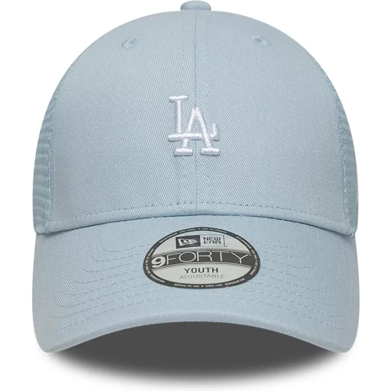 casquette-trucker-bleue-ajustable-pour-enfant-9forty-homefield-los-angeles-dodgers-mlb-new-era