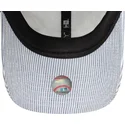 casquette-courbee-bleue-marine-ajustable-9twenty-seersucker-new-york-yankees-mlb-new-era