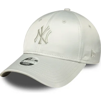 Mützen gebogen grün verstellbares band 9FORTY Bow Back Satin der New York Yankees MLB von New Era