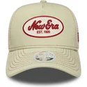 casquette-trucker-beige-pour-femme-9forty-m-crown-a-frame-new-era