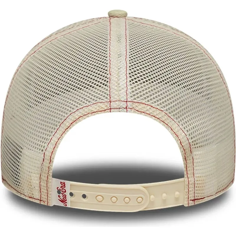 beige-trucker-cap-fur-damen-9forty-m-crown-a-frame-von-new-era