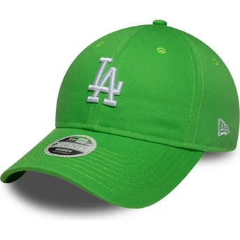 Mützen gebogen grün verstellbares band 9TWENTY League Essential Midi der Los Angeles Dodgers MLB von New Era