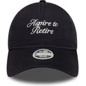 casquette-courbee-bleue-marine-ajustable-pour-femme-9twenty-aspire-to-retire-slogan-new-era