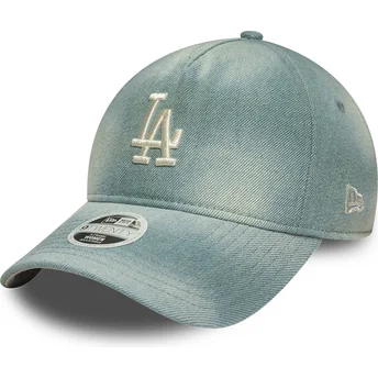 Mützen gebogen blau verstellbares band 9TWENTY A Frame Denim der Los Angeles Dodgers MLB von New Era