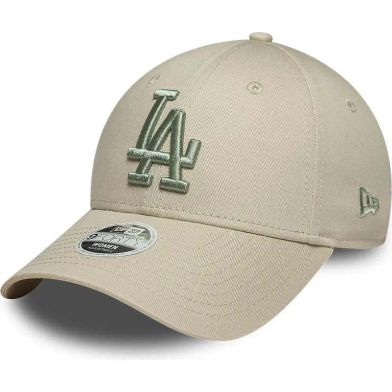 beige-verstellbare-curved-cap-mit-grunem-logo-fur-damen-9forty-league-essential-der-los-angeles-dodgers-mlb-von-new-era beige-verstellbare-curved-cap-mit-grunem-logo-fur-damen-9forty-league-essential-der-los-angeles-dodgers-mlb-von-new-era