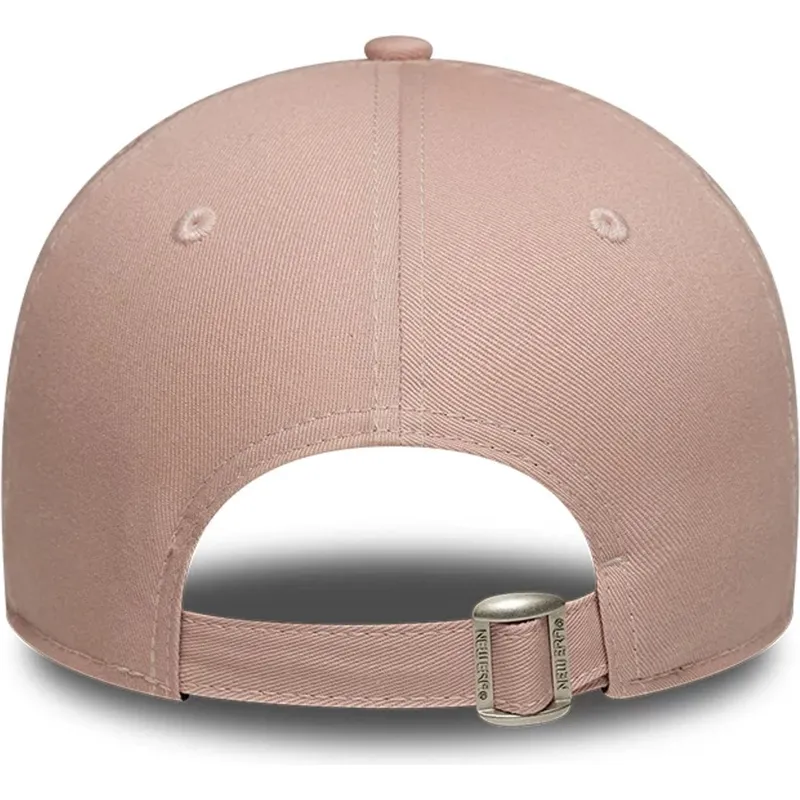 rosa-verstellbare-curved-cap-mit-rosa-logo-fur-damen-9forty-league-essential-der-new-york-yankees-mlb-von-new-era rosa-verstellbare-curved-cap-mit-rosa-logo-fur-damen-9forty-league-essential-der-new-york-yankees-mlb-von-new-era