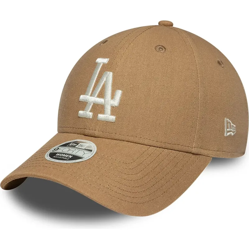braune-gebogene-verstellbare-damenkappe-9forty-linen-der-los-angeles-dodgers-mlb-von-new-era braune-gebogene-verstellbare-damenkappe-9forty-linen-der-los-angeles-dodgers-mlb-von-new-era