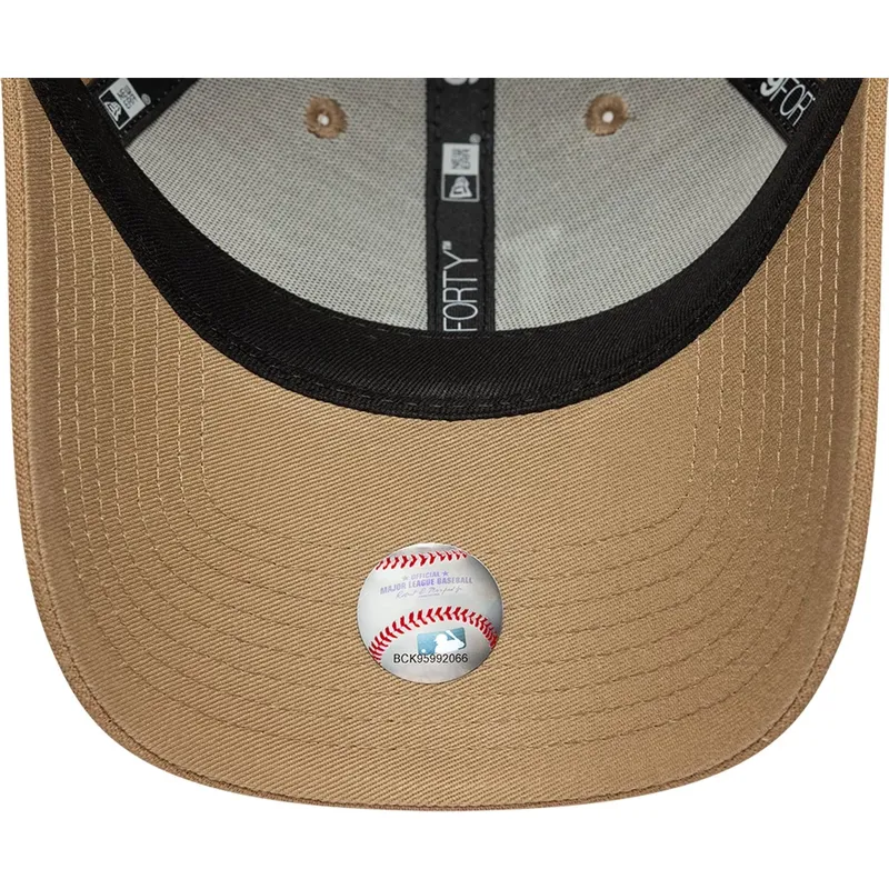braune-gebogene-verstellbare-damenkappe-9forty-linen-der-los-angeles-dodgers-mlb-von-new-era braune-gebogene-verstellbare-damenkappe-9forty-linen-der-los-angeles-dodgers-mlb-von-new-era