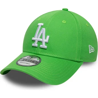 Mützen gebogen grün verstellbares band 9FORTY League Essential der Los Angeles Dodgers MLB von New Era