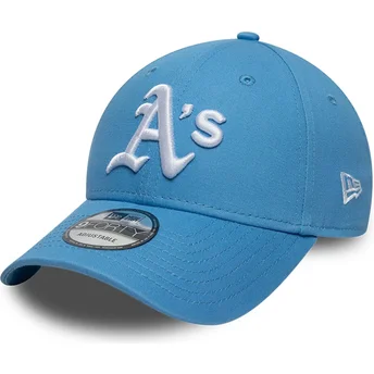 Mützen gebogen blau verstellbares band 9FORTY League Essential der Oakland Athletics MLB von New Era