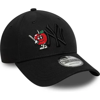 Mützen gebogen schwarz verstellbares band 9FORTY Tonal Icon der New York Yankees MLB von New Era