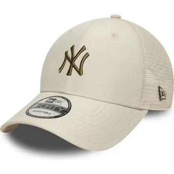 Mützen gebogen beige verstellbares band 9FORTY Homefield Midi der New York Yankees MLB von New Era