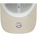 beige-verstellbare-trucker-kappe-mit-grunem-logo-9forty-homefield-midi-der-new-york-yankees-mlb-von-new-era