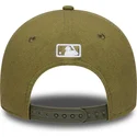 grune-gebogene-snapback-kappe-9forty-m-crown-linen-der-los-angeles-dodgers-mlb-von-new-era