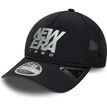 Casquette trucker noire ajustable 9FORTY APEX Reflective A Frame New Era